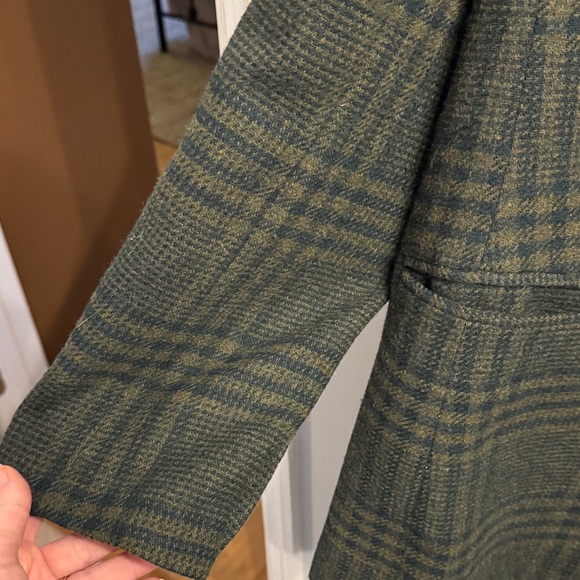 LOFT Green Plaid Women's Blazer - Picture 6 of 6